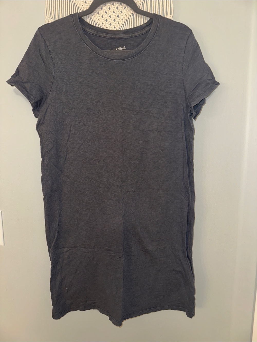 Universal Thread Black Short Sleeve Crewneck Tee Dress